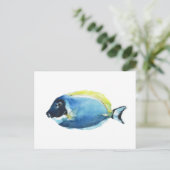 Ansichtkaart met poederblauwe tang briefkaart (Staand voorkant)