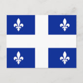 Ansichtkaart met vlag van Quebec, Canada Briefkaart (Voorkant)