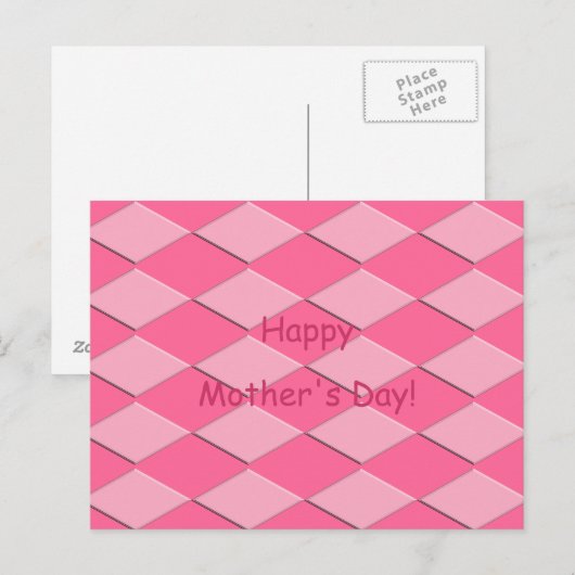 Ansichtkaart - Moederdag Groet Briefkaart (Voorkant / Achterkant)