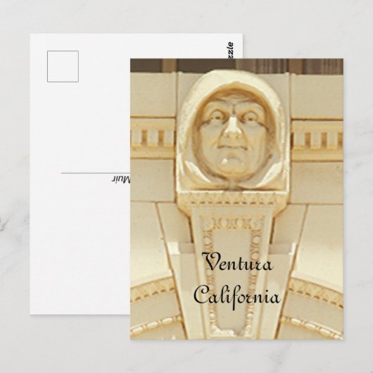 Ansichtkaart - Monnik #2 sluitsteen Briefkaart (Voorkant / Achterkant)