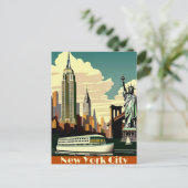 Ansichtkaart New York City Skyline Briefkaart (Staand voorkant)
