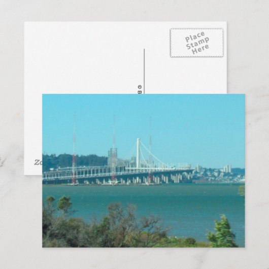 Ansichtkaart - Oakland Bay Bridge Briefkaart (Voorkant / Achterkant)