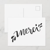 Ansichtkaart om te bedanken briefkaart (Voorkant / Achterkant)