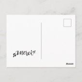 Ansichtkaart om te bedanken briefkaart (Achterkant)