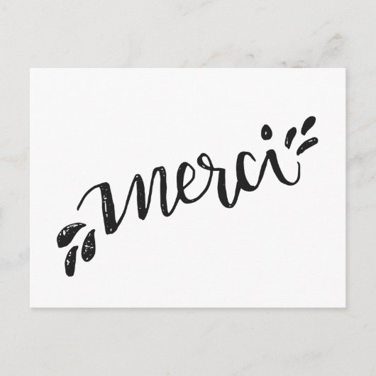 Ansichtkaart om te bedanken briefkaart (Voorkant)