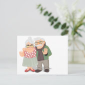 Ansichtkaart oma en opa briefkaart (Staand voorkant)