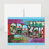 Ansichtkaart Orange County CA Briefkaart (Voorkant / Achterkant)