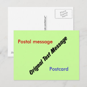 Ansichtkaart - Originele tekstbericht Briefkaart