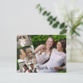 Ansichtkaart - Persoonlijke bedankkaart trouwfoto' Briefkaart (Staand voorkant)