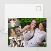 Ansichtkaart - Persoonlijke Dankjewelens Huwelijks Briefkaart (Voorkant / Achterkant)