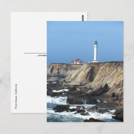 Ansichtkaart - Point Arena Lighthouse Briefkaart (Voorkant / Achterkant)
