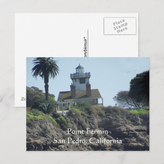 Ansichtkaart - Point Fermin Lighthouse Briefkaart (Voorkant / Achterkant)