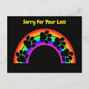 Ansichtkaart  Pootjes Op Regenboog Sorry For Your Briefkaart