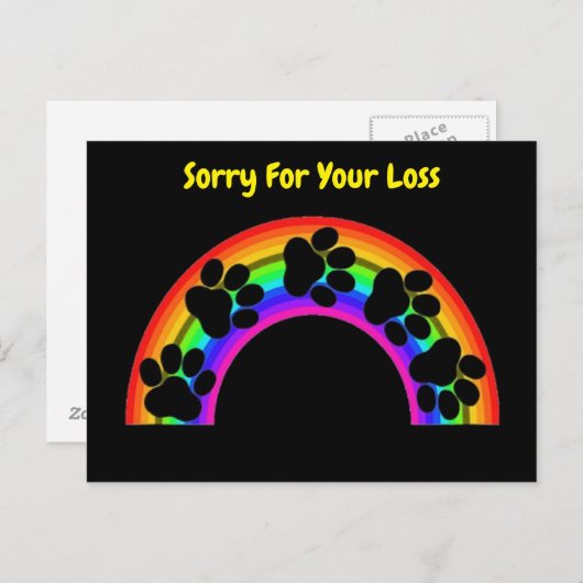 Ansichtkaart Pootjes Op Regenboog Sterkte Briefkaart (Voorkant / Achterkant)