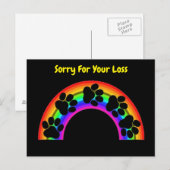 Ansichtkaart Pootjes Op Regenboog Sterkte Met Je Briefkaart (Voorkant / Achterkant)