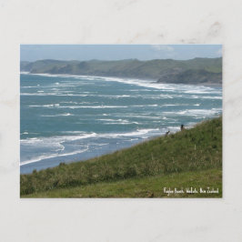 Ansichtkaart, Raglan Beach, Nieuw-Zeeland Briefkaart