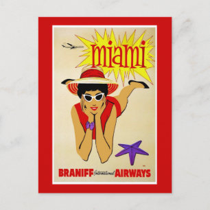 Ansichtkaart Reizen Amerika Print Retro Vintage Re Briefkaart