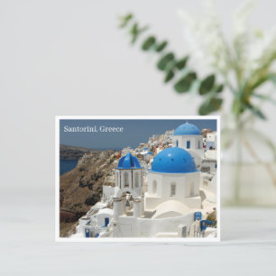 Ansichtkaart - Santorini Griekenland Feestdagenkaart