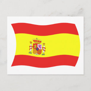 Ansichtkaart Spaanse vlag Briefkaart