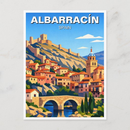 Ansichtkaart Spanje Albarracín Briefkaart (Voorkant)