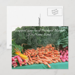 Ansichtkaart - Steun Boerenmarkt - Wortels Briefkaart