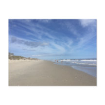 ANSICHTKAART Strandtafereel bij Laagwater Met Blau