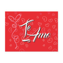 Ansichtkaart - Te Amo