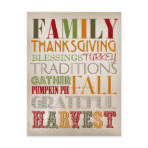 Ansichtkaart - Thanksgiving