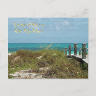 ansichtkaart/TURKS- EN CAICOS-EILANDEN OP MIJN GEZ Briefkaart