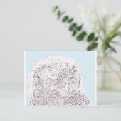 Ansichtkaart - Uiltje kleuren Briefkaart (Staand voorkant)