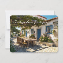 Ansichtkaart uit Portugal, terras