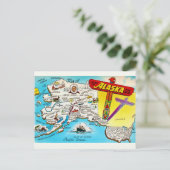 Ansichtkaart van Alaska & VS Briefkaart (Staand voorkant)