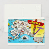 Ansichtkaart van Alaska & VS Briefkaart (Voorkant / Achterkant)