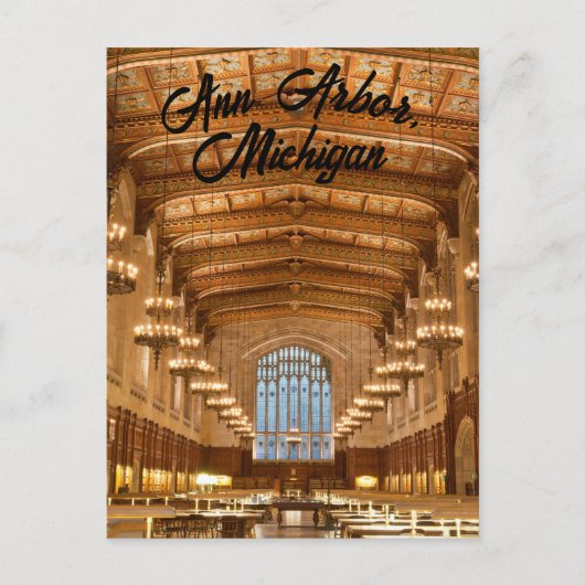 Ansichtkaart van Ann Arbor, Michigan Briefkaart (Voorkant)