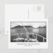 Ansichtkaart van boot die Table Bay binnenkomt Briefkaart (Voorkant / Achterkant)