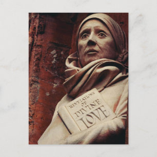 Ansichtkaart van de Heilige Julian van Norwich Briefkaart