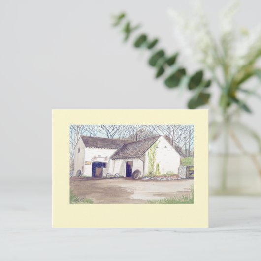 ansichtkaart van de molen pontllanfraith briefkaart (Staand voorkant)