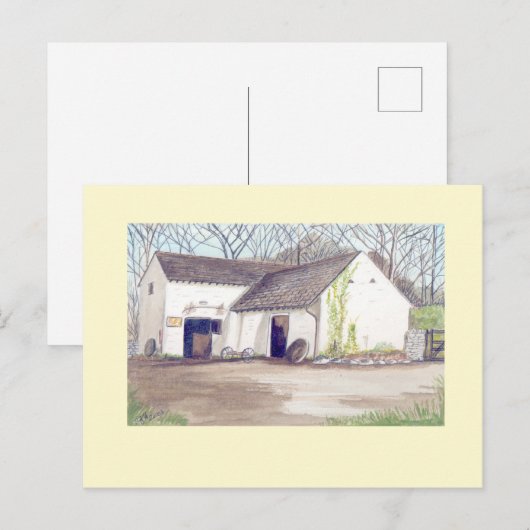 ansichtkaart van de molen pontllanfraith briefkaart (Voorkant / Achterkant)