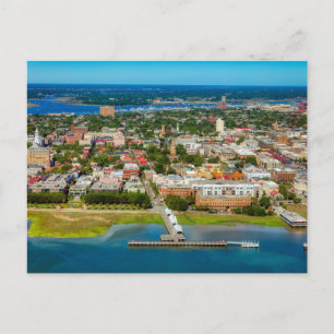 Ansichtkaart van de skyline van Charleston, South Briefkaart