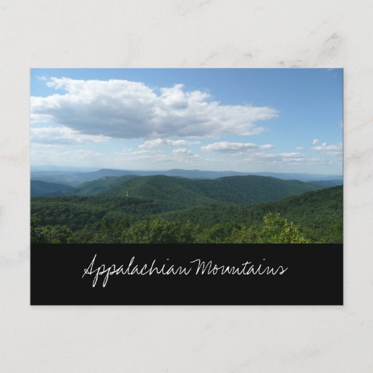 Ansichtkaart van het Appalachengebergte Briefkaart (Voorkant)