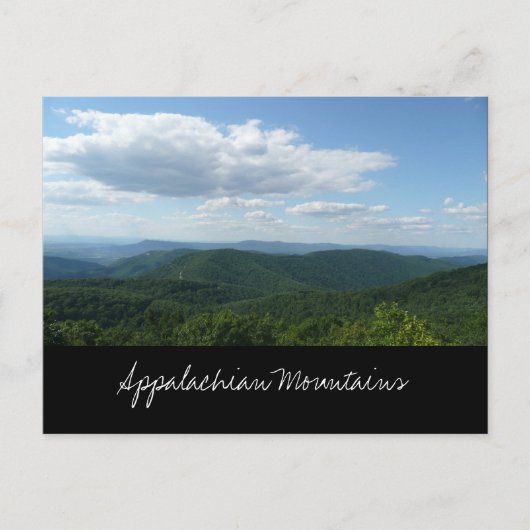 Ansichtkaart van het Appalachengebergte Briefkaart (Voorkant)