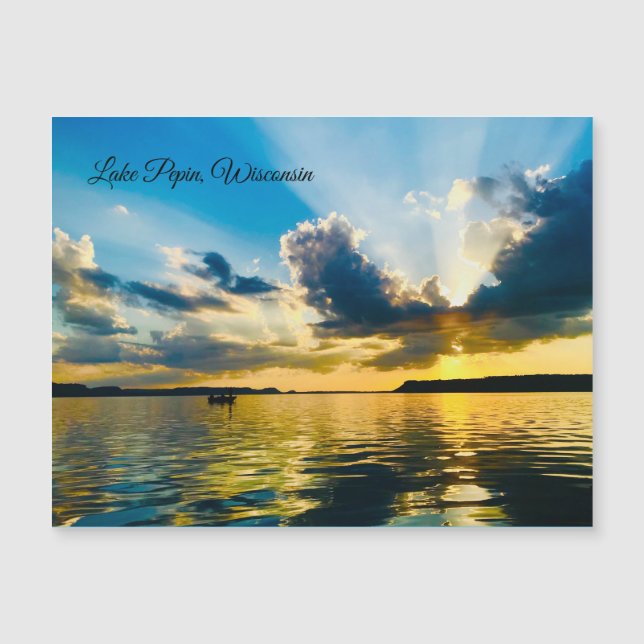 Ansichtkaart van Lake Pepin, Wisconsin (Voorkant)