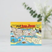 Ansichtkaart van Oud San Juan Briefkaart (Staand voorkant)
