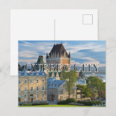 ANSICHTKAART VAN QUEBEC STAD BRIEFKAART (Voorkant / Achterkant)