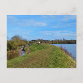 Ansichtkaart van reservoir en kanaal briefkaart