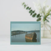 Ansichtkaart - Verlaten Boot Briefkaart (Staand voorkant)