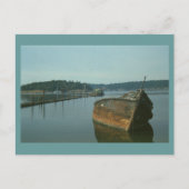 Ansichtkaart - Verlaten Boot Briefkaart (Voorkant)