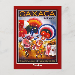 Ansichtkaart Vintage Reis Mexico Oaxaco Briefkaart