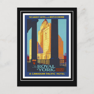 Ansichtkaart Vintage Reis Royal York Hotel 1945 Briefkaart