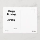 Ansichtkaart - Vliegtuig dat boven wolken vliegt Briefkaart (Achterkant)